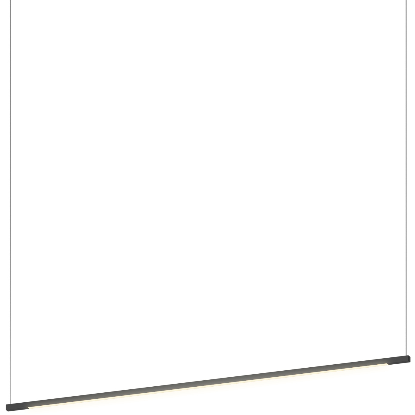 Z-Bar LED 0.5 inch Matte Black Pendant Ceiling Light